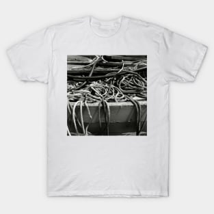 Ropes used in fishing - Brancaster Staithe, norfolk, UK T-Shirt